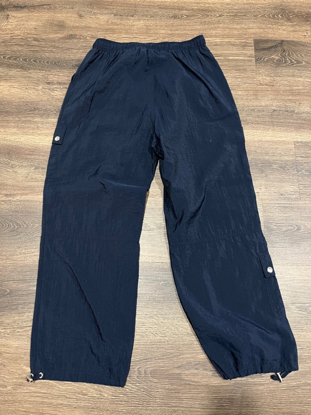 cinq a sept Navy Cargo Joggers with Snap Flaps - Picture 6 of 6